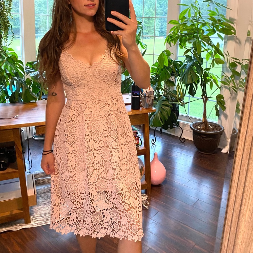 ASTR The Label - lace crochet dress